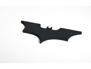batman logo 3d printing designs batarang symbol 3d print model - Mito3D