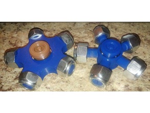 m12 5nut divisão de design pesado fidget giratório mecânico brinquedos fidgetspinner mão spinners figet brinquedo spinner 3d print model - Mito3D