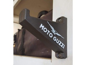 motorcycle helmet hanger automotive harley davidson mounts moto guzzi 3d print model - Mito3D