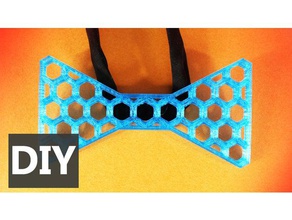 corbata mo o panal - honey comb bow tie accessories accesorios estilo fashion moda style 3d print model - Mito3D
