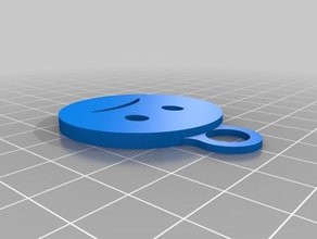 emoji confused keychain keychains 3d 3d print model - Mito3D