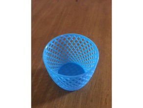 wastebasket containers basket bin container household rubbish useful waste 3d print model - Mito3D
