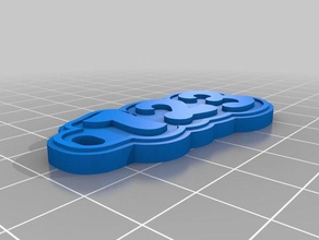 123 keychain keychains customized 3d print model - Mito3D