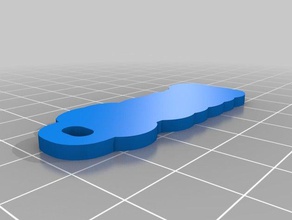 pa Schlüsselanhänger kundengebundene 3d print model - Mito3D