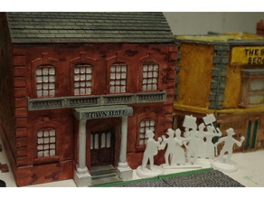 ripper's london - town hall buildings & structures 28mm fantasy model railway ripper steampunk victorian wargaming 3d print model - Mito3D
