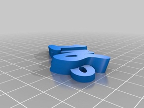 santi Anahtarlık özelleştirilmiş 3d print model - Mito3D