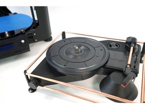 atom spinbox - 3d diy portable turntable kit music 3d print model - Mito3D