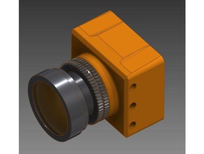 runcam split 2,5 mm gp de la lentille r c véhicules boulon boltrc gopro objectif 3d print model - Mito3D