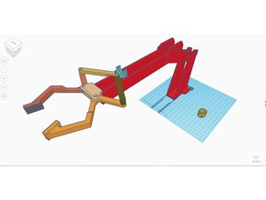 braccio idraulico giocattoli meccanici 3d print model - Mito3D