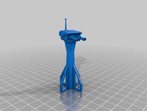 torre de laser - starfinder 28mm brinquedos & games 3d print model - Mito3D