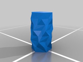 vase de forme polygonale sculptures abstraite la lampe shell paroi mince 3d print model - Mito3D