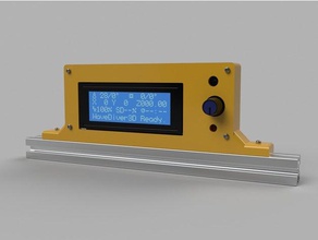 2020 vslot screen mount 3d printer parts extrusion lcd reprapdiscount smart controller 3d print model - Mito3D