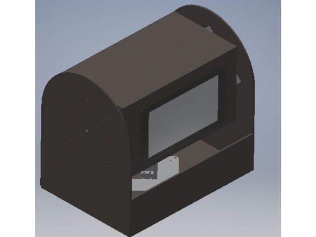 raspberry pi de la torreta La impresión en 3d antena tracker autodesk inventor lasercut láser corte navio navio2 2 pan serial inclinación pantalla táctil wifi 3D print model - Mito3D