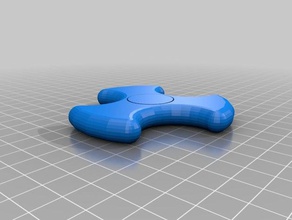my customized fidget spinner no bearings single print mechanical toys 3d print model - Mito3D