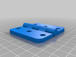 3 hole parametric hinge parts customized 3d print model - Mito3D