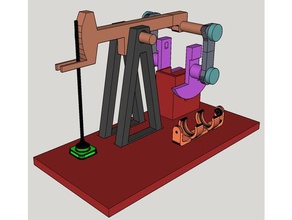 arbeiten pferdekopf jack stand mechanische Spielzeuge 3d print model - Mito3D