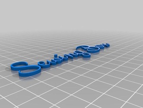 casella di cucito clicker tipo carattere su misura 3d print model - Mito3D