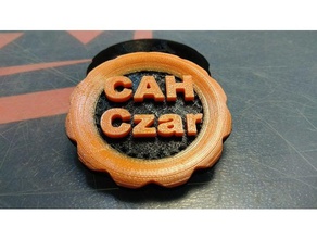cards against humanity czar coin 3d printing humanit card game coins 3d print model - Mito3D