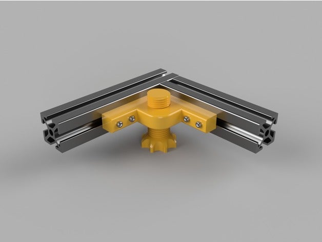 2020 vslot ayarlanabilir ayak 3d yazıcı parçaları ekstruzyon vida 3D print model - Mito3D