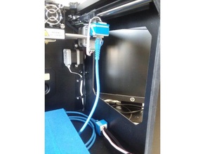 remix whpthomas' rj45 x-cable repair - mounts 3d printer parts cable management cat5 replicator 2 mount stepper motor 3d print model - Mito3D