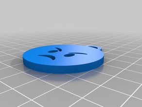emoji arrabbiato portachiavi i 3d keychain 3d print model - Mito3D