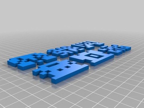 my customized space invaders fleet generator art 3d print model - Mito3D