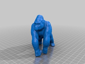 gorilla Schlüsselanhänger 3d print model - Mito3D