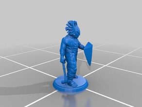 war cleric miniature toys & games dnd dungeons dragons mini pathfinder rpg 3d print model - Mito3D