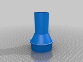 mi personalizar la manguera de vacío del adaptador 59x36x24 partes personalizado 3d print model - Mito3D