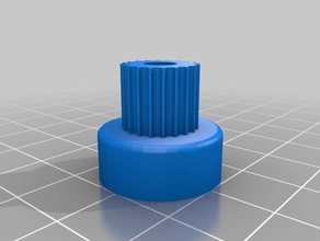 my customized parametric pulley - lots tooth profiles 3d printer parts 3d print model - Mito3D