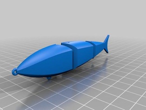 swimbait 3d printing fish fishing lure 3d print model - Mito3D