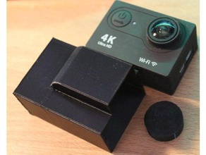 4k wifi action camera case cap 3d print model - Mito3D