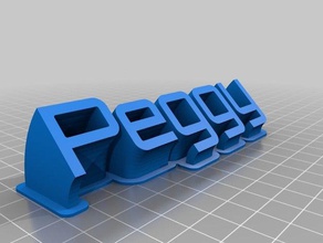 peggy de la oficina personalizado 3d print model - Mito3D