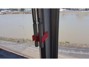 blind crank holder office clip window 3d print model - Mito3D