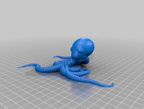 octopus Dekor kundengebundene 3d print model - Mito3D