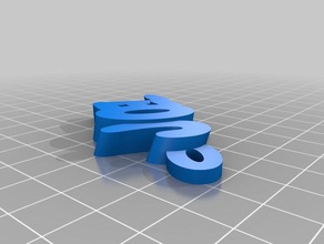 joel de porte-clés personnalisé 3d print model - Mito3D