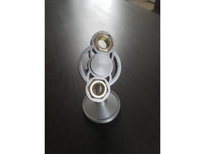 fidget spinner dual hex nut 3d printing 3d print model - Mito3D