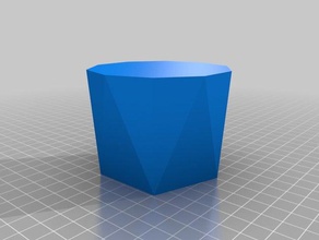 my customized polygon morph vase containers 3d print model - Mito3D