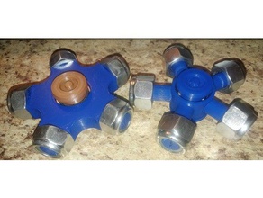 m12 5nut hilanderos juguetes mecánicos 3d print model - Mito3D