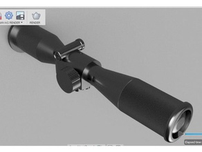 false sniper rifle scope costume nerf nerfgun gun mod toy 3d print model - Mito3D