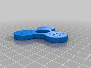 emoji spinner mechanical toys emogi fidget toy 3d print model - Mito3D