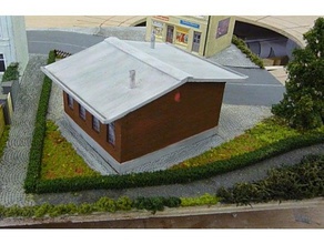 çatı küçük bir fabrika hobi h0 ölçek ho jan siebers siebwalde 3d print model - Mito3D