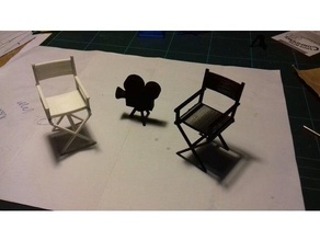 film directors chair props prop 3d print model - Mito3D