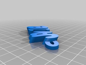 javier keychains customized 3d print model - Mito3D