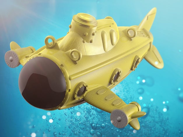 submarine tauchboot seaexplorer 3d printing boat model sea sealife sub 3D print model - Mito3D