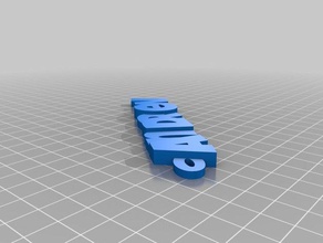 andrew big keychains customized 3d print model - Mito3D