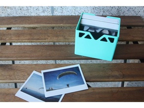 instax wide box organization fujifilm photography polaroid 3d print model - Mito3D