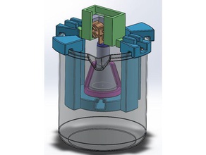 wax thermostatic element beaker testing holder 3d printing 3d print model - Mito3D