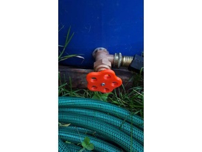 boiler drain valve handle 12 pt spline outdoor & garden 3d print model - Mito3D