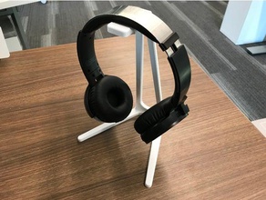 headphone stand computer headphones holder headset 3d print model - Mito3D